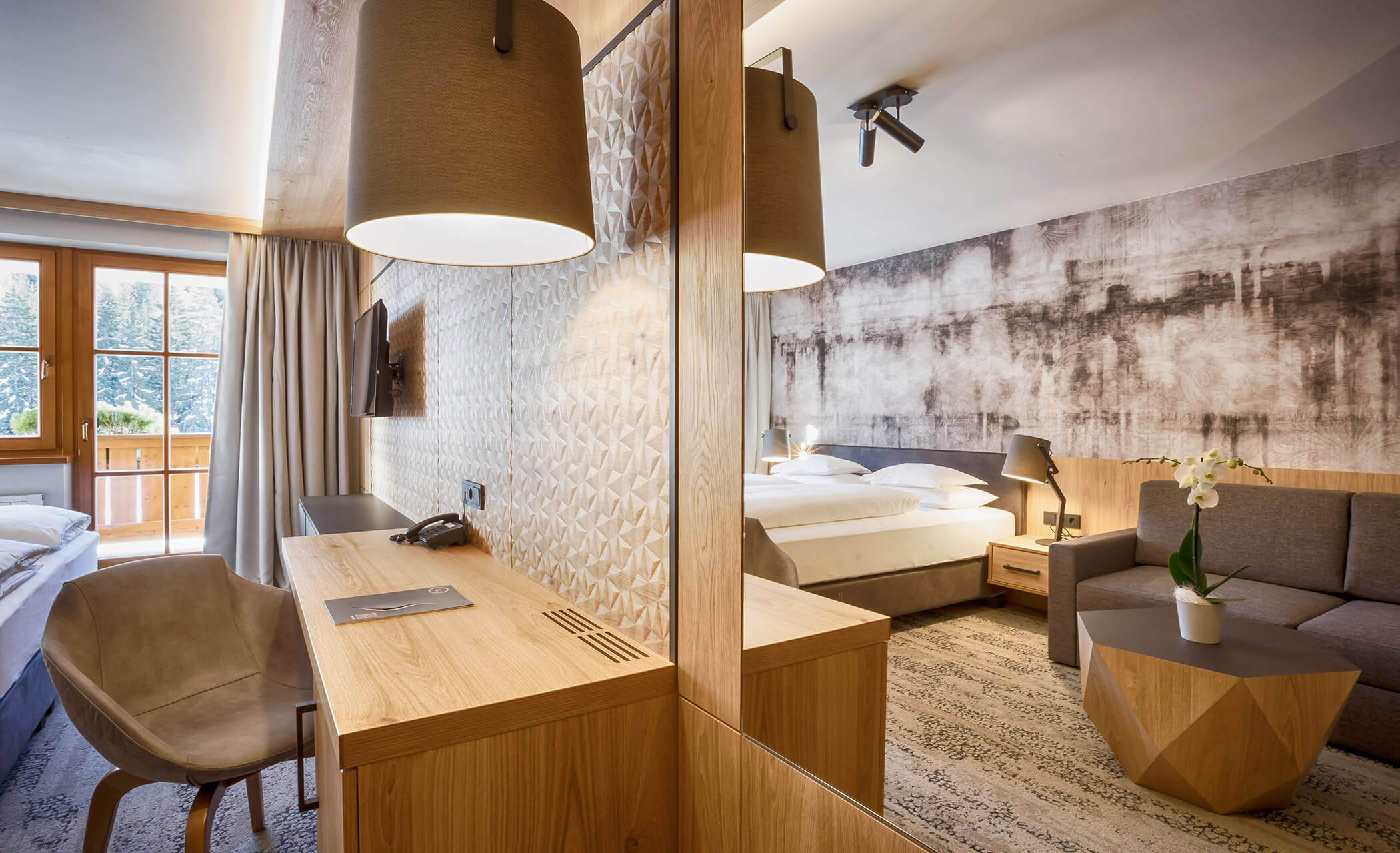 Zona soggiorno - Junior Suite Latemar